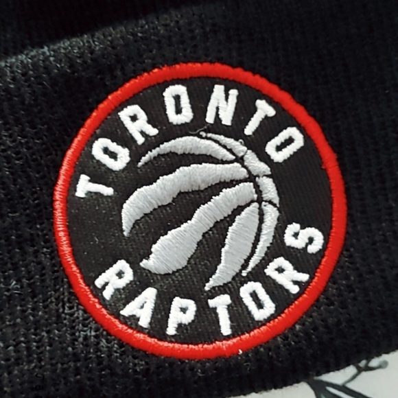 Mens/Unisex Raptors Licensed NBA Pompom Toque - Picture 2 of 5